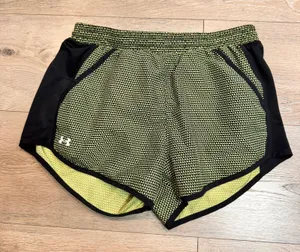 Under Armour Fly By 3" Running‎ Shorts Small S Black Yellow Athletic HeatGear thumbnail 1
