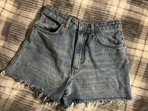 Topshop Denim A-line Shorts size 4 excellent condition thumbnail 5
