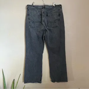 American Eagle 90s Bootcut Black Jeans 16 Regular thumbnail 5