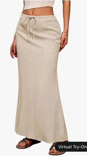 Boutique NWOT Linen maxi skirt thumbnail 1