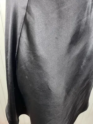 Victoria's Secret Y2K Black Satin Lace Chemise Slip Dress Size Medium Whimsigoth thumbnail 11