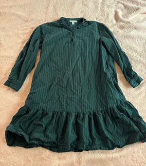 Green striped dress Size M thumbnail 1