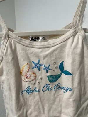 Alpha chi omega tank top White Size M thumbnail 2