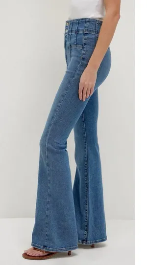 Free People We The Free Jayde Flare Jeans Size 29 thumbnail 10