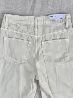 Vervet Distressed Crop Ivory Jeans thumbnail 6
