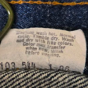 Vintage Levi’s dark wash button fly jeans size 11 26x30 Made In USA thumbnail 8