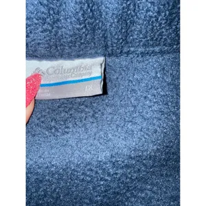 Columbia Womens Plus 1X Navy Blue Full Zip Fleece‎ Jacket Mock Neck Outdoor Coat thumbnail 3