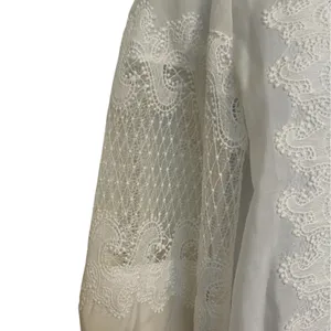 GRACIA Pure‎ White Lace Balloon Sleeve Mock Neck Victorian Blouse Top EUC Size M thumbnail 4