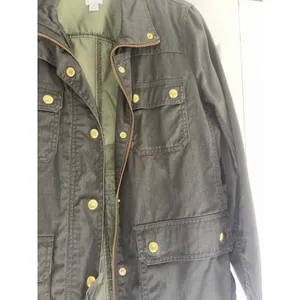 J.Crew The Downtown Field Jacket Women S Forest Green‎ Utility Military Canvas thumbnail 6