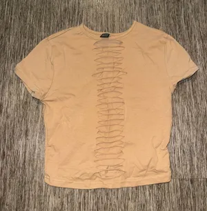 Cut open crop top Orange Size XS thumbnail 1