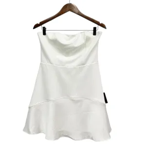 Lulus Compelling Style White Strapless Mini Dress size Large NWT thumbnail 3