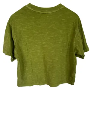 Universal Threads Olive Crop Crew Tee thumbnail 3