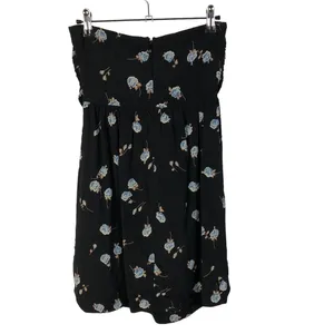 For Love and Lemons Black Tie‎ Front Blue Floral Strapless Mini Dress XS thumbnail 2