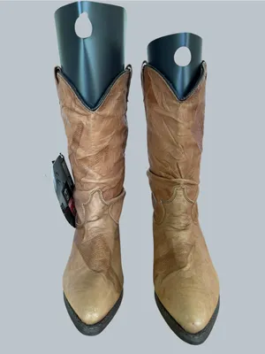 Dingo Vintage Women's Brown Leather Slouch Boot Size 6.5 #267025 thumbnail 3