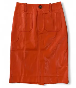 Anthropologie Maeve The Colette Faux Leather Skirt XS thumbnail 4