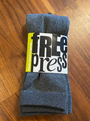 Free Press NWT   Nordstrom Fleece Plush Lined Leggings Footless Tights L/XL thumbnail 1