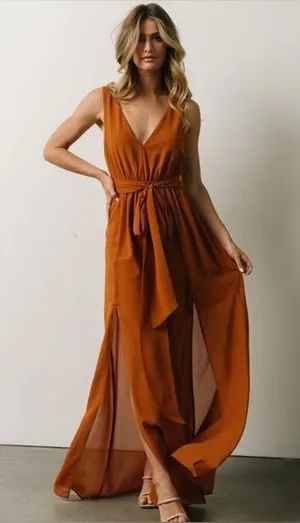 Baltic Born Hera Maxi Dress- Copper Medium thumbnail 1