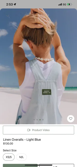 Daily Drills Linen Overalls thumbnail 4