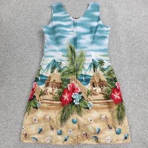 VTG KYs Hawaiian Dress Womens S Tropical Floral Beach Sleeveless Mini Sundress thumbnail 11