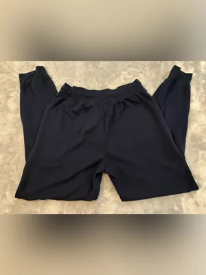 Women’s Fruit of the Loom Navy Jogger Pants with Drawstring Waist Size Small thumbnail 5