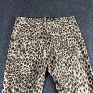 J.McLaughlin Womens Leopard Print Skinny Pants Brown Tan Animal Ankle Zip Size 6 thumbnail 9