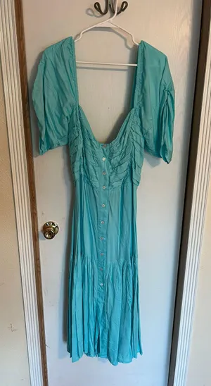 e.l.f. Brand New & Never Worn Smocked Blue Dress thumbnail 8