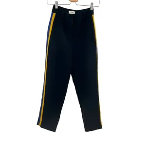 Aritzia Wilfred Jallade Trouser Pants Black Blue‎ Yellow Stripe Size 0 thumbnail 3