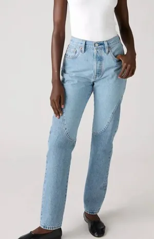 New Levi's 28x30 Women's 501 Original Fit MED INDIGO - WORN IN thumbnail 1