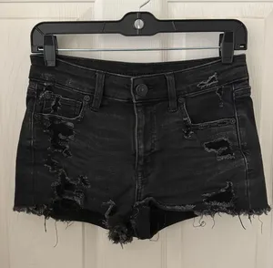 American Eagle Outfitters Black Jean Shorts thumbnail 1