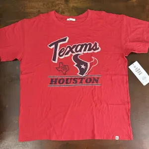 Houston Texans ‘47 Brand Racer red relaxed oversized Nfl sportswear size Large thumbnail 1