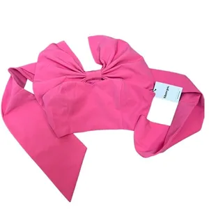 Showpo Shaima Strapless Bow Crop Top NWT Sz. 4 thumbnail 4