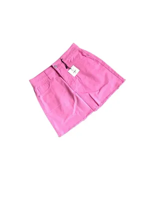 NWT Francesca’s Tgla Pink Denim Mini Skirt thumbnail 3