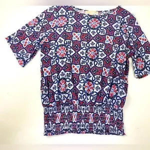MICHAEL Michael Kors Multicolored Pattern Top Size M thumbnail 1