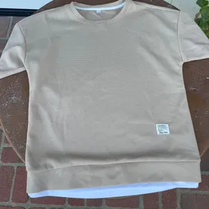 ZARA Tan and white casual loungewear set thumbnail 4