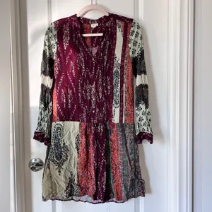 Anthropologie Tiny‎ Gwen Floral Boho Mini Shirtdress Long Sleeve XS thumbnail 3