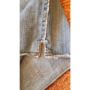 L.A. Blues Denim Shorts Size 10 Light Wash Frayed Trim Raw Hem Vintage thumbnail 4