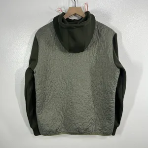 Kari Traa Quilted‎ Hooded Jacket Women's XL Green Full Zip Contrast Sleeves thumbnail 3