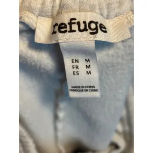 Refuge Heather Gray Lace Trim Side Stripe Sweatpants‎ Ribbon Tie Leg Medium thumbnail 7
