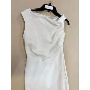 Rosetta Getty One Shoulder Twist white Mini Dress XS thumbnail 3