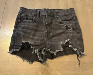 Black American Eagle Jean Shorts thumbnail 1