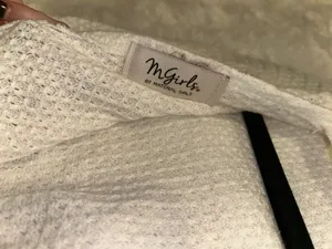 Material Girl Twist Knot White Sweater thumbnail 4