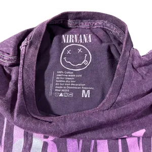 Nirvana T-Shirt Women M Purple In‎ Utero Live 93 Tour Graphic Mineral Wash Tee thumbnail 2