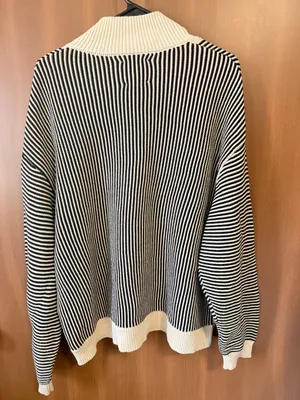 Found Striped Knit Collar Sweater| Free people Sz: S thumbnail 6