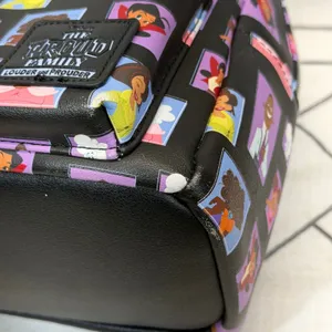 Loungefly The Proud Family Mini Backpack OS Black‎ Character Portrait Print Bag thumbnail 12