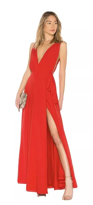 LEAH‎ GOWN Lovers And Friends Size Small Red dress thumbnail 1