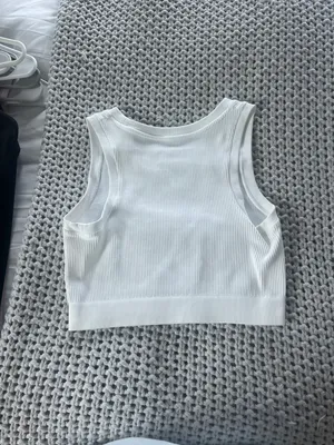 Aerie White  Ribbed Tank thumbnail 2