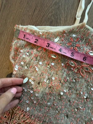 Free People Juliet Beaded Tank- size Medium thumbnail 7