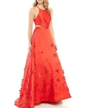 B. Smart JCPenney Red Prom Dress thumbnail 1