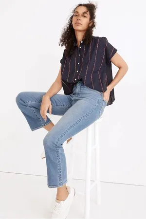 Madewell Cali Demi-Boot Jeans in Dorrance Wash: TENCEL™ Denim Edition size‎ 26 thumbnail 1