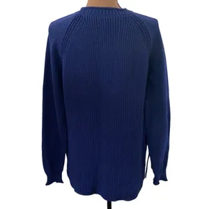 J Crew navy side-tie Crewneck elongated sweater size M thumbnail 32